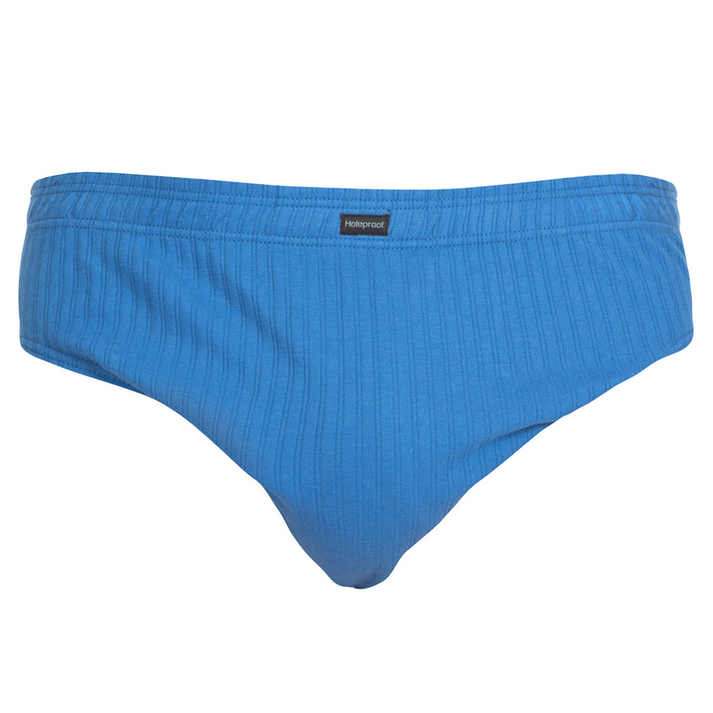 Holeproof Cotton Mock Rib Brief 2-Pack MZZX2A Blue and Black | eBay