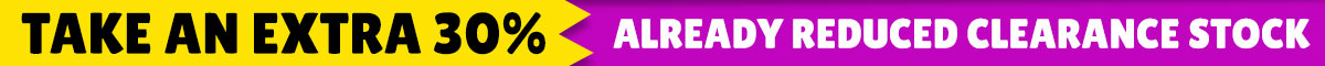 Black Friday Extra 30% Off Clearance Offer