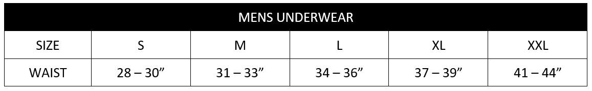 2xist_underwearchart