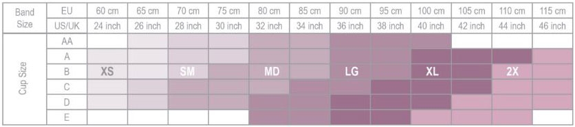 Carefix Bella Size Chart