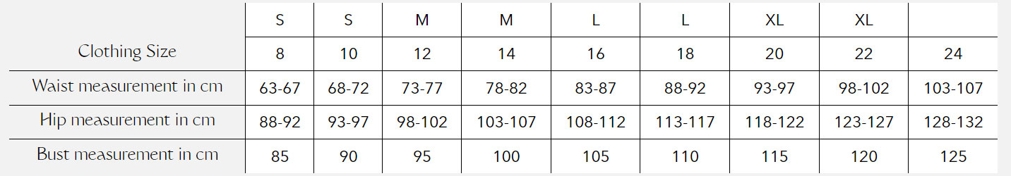 triumphshape_sizechart